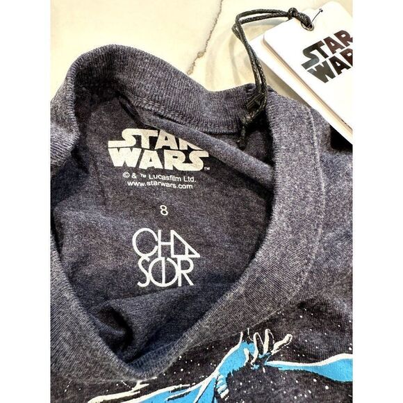 Chaser NWT Star Wars Ruffle Sleeve Tank in Gray Size 8 - Picture 2 of 2